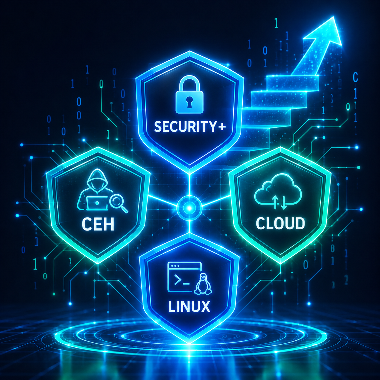 Cyber Security Bundle: CompTIA Security+, CEH, Cloud Security (AWS/Azure) and Linux Basics